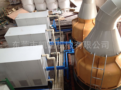 水冷渦旋冷水機帶冷卻水塔案例